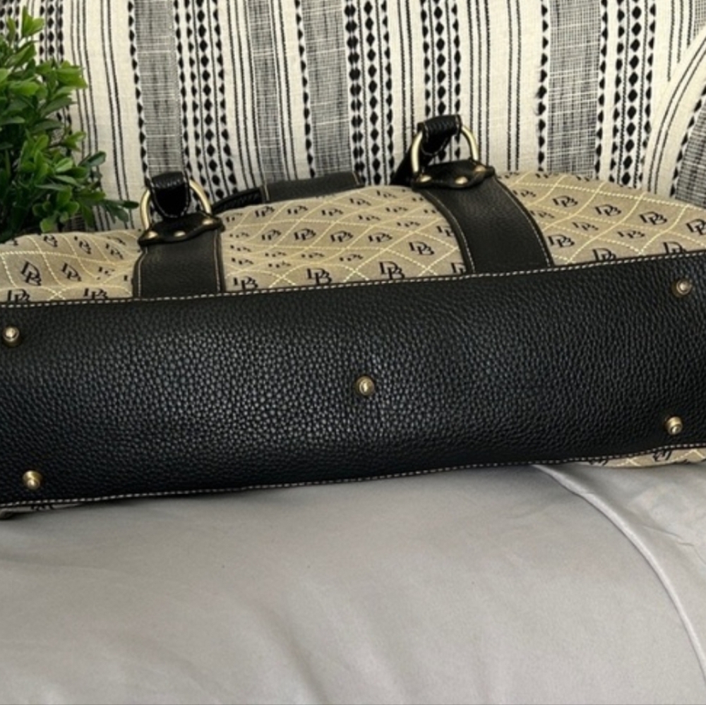 Dooney & Bourke Black and Grey Satchel - Picture 6 of 8